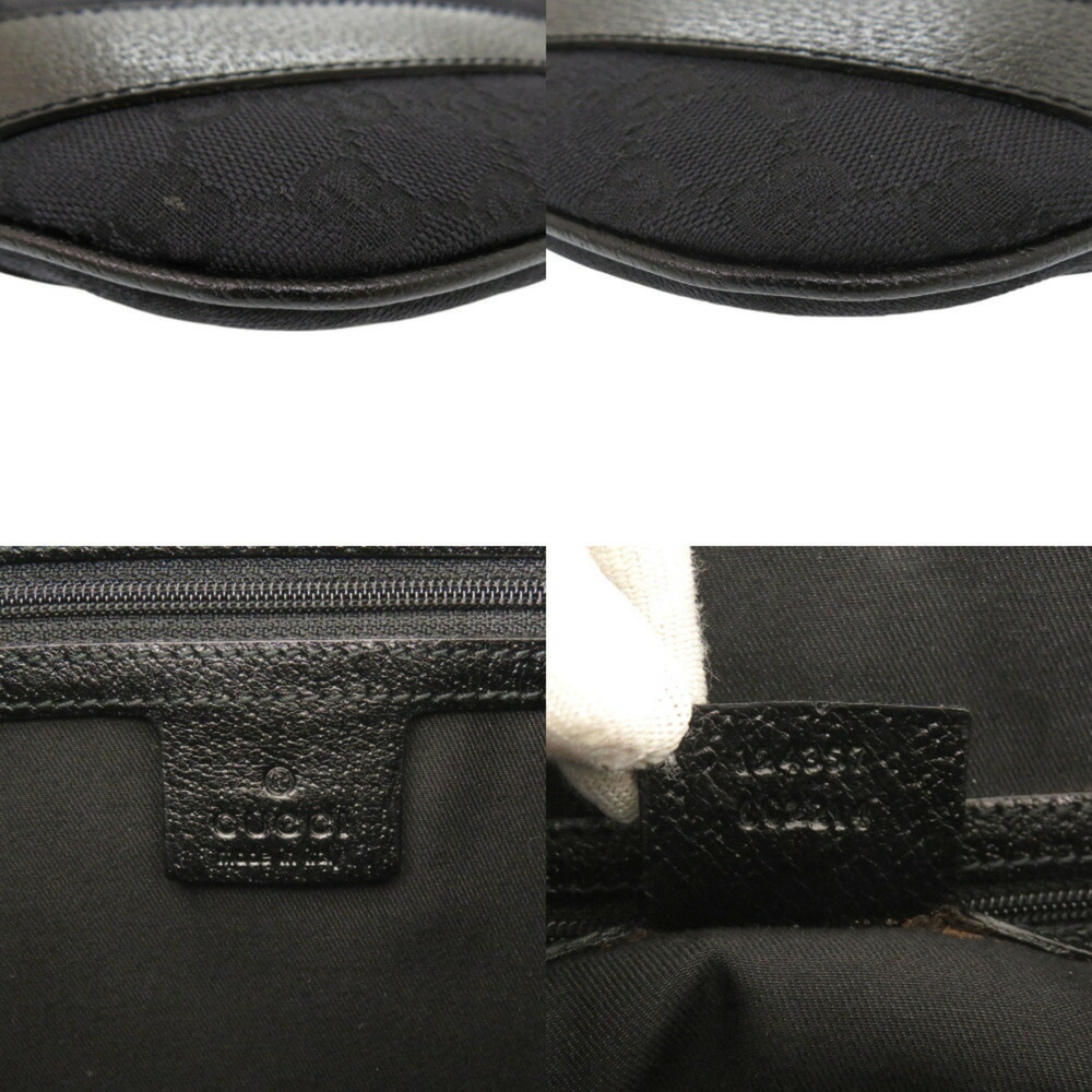 GUCCI Authentic Black Leather Shoulder Bag - Picture 9 of 9